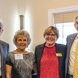 NWU President Darrin Good, Diana Good, Linda Robinson-Rutz and Philip Mullin celebrate NWU's new innovation and entrepreneurship major. 